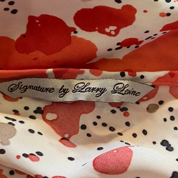 Signature by Larry Levine Multi-Layer Short Sleeve Scoop Neck Womens Top Size XL - Picture 9 of 10